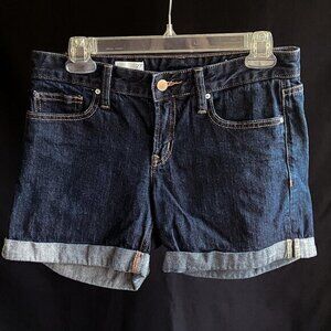 GAP 1969 Dark Wash Real Straight Shorts